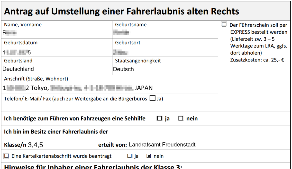 Führerschein Umtausch aus dem Ausland - Eine Katastrophe